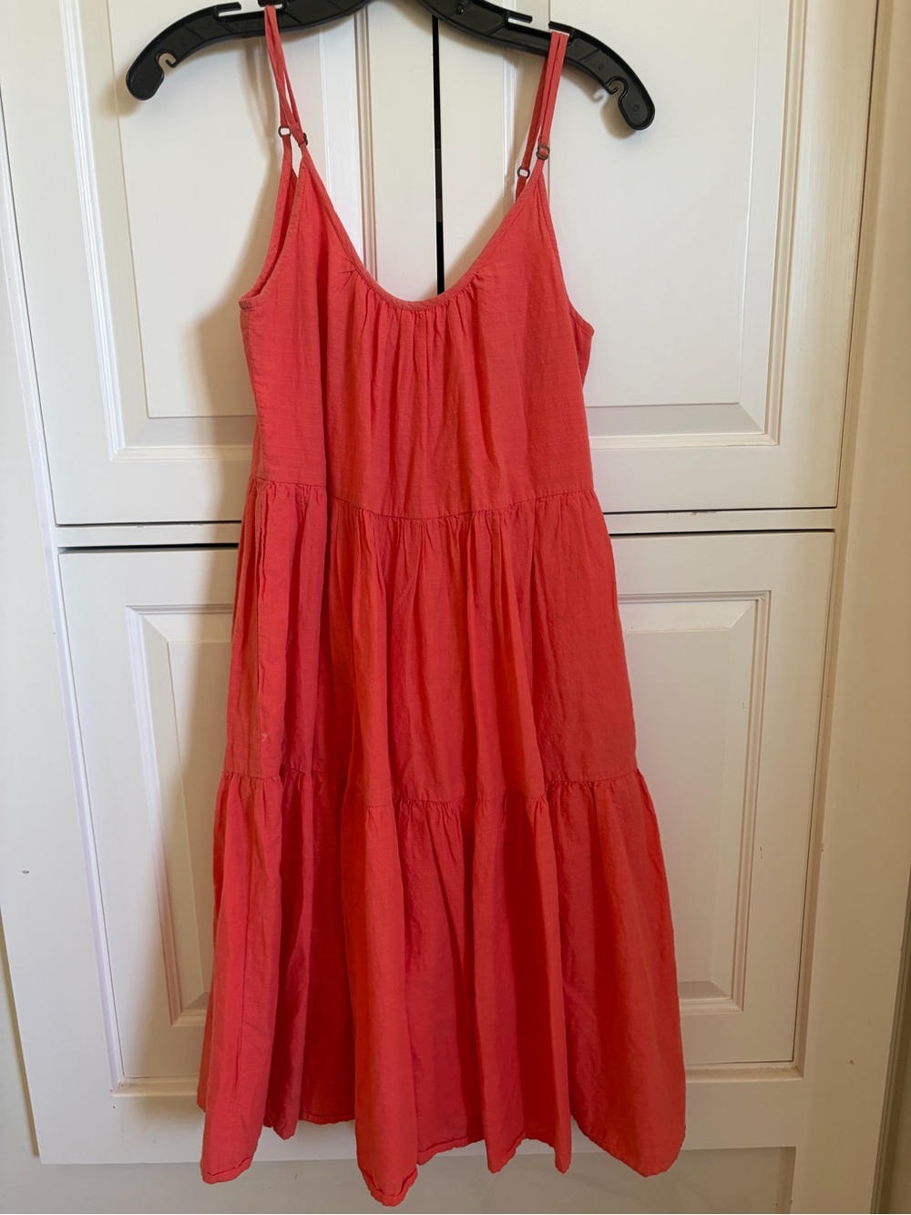 Roller Rabbit Coral Tiered Midi Sundress